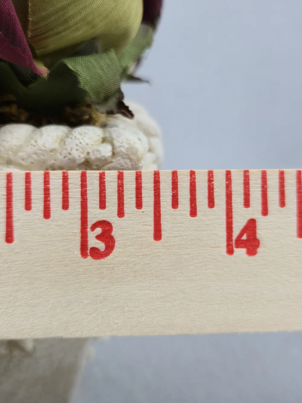 Vintage Hallmark Faux Fabric Rose Resin Planter